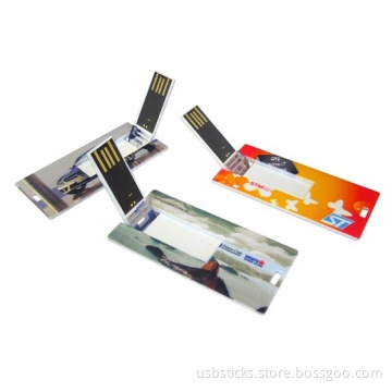 credit card flip usb memory stick with full color printing